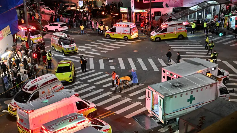 Pesta Haloween di Itaewon Tewaskan 120 Orang Akibat Berdesakan