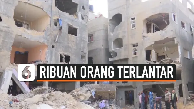 VIDEO: Perang di Gaza Sebabkan Ribuan Orang Terlantar