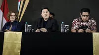 Konferensi pers Piala Presiden 2025 di Menara Danareksa, Jakarta Pusat, pada Jumat (13/6/2025). (Bola.com/Bagaskara Lazuardi)