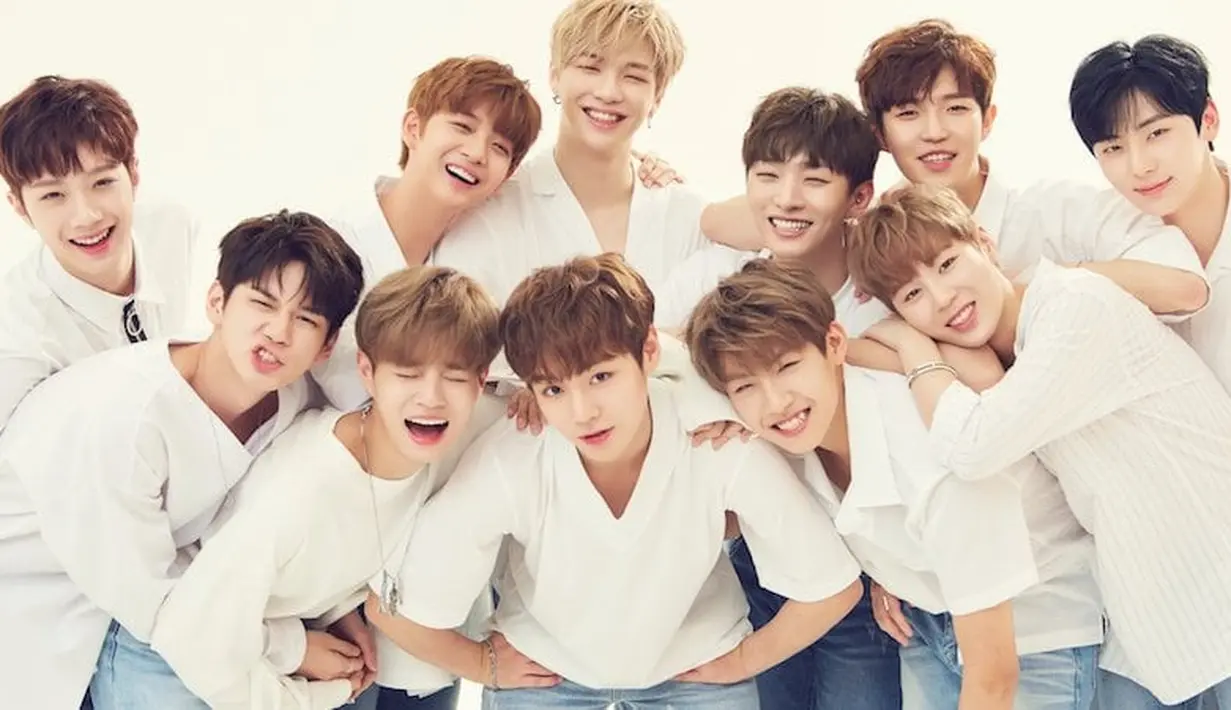 Dalam MV Boomerang, para personel Wanna One terlihat begitu kompak menari energik mengikuti beat dari lagu itu. Mini album kedua Wanna One ini berisi tujuh lagu. (Foto: Soompi.com)