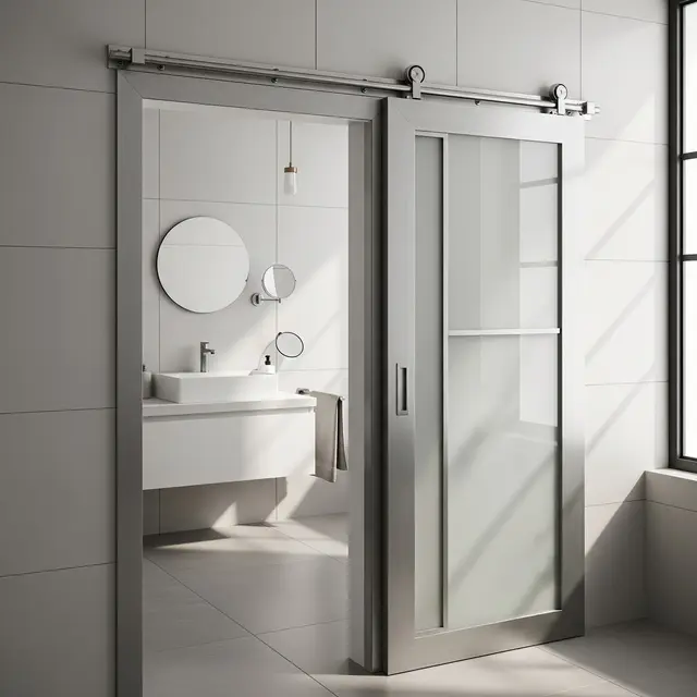 Model Pintu Kamar Mandi Aluminium yang Awet dan Tidak Cepat Kusam (AI)
