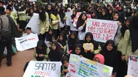 PBNU gelar apel hari santri nasional di Jakarta. (Liputan6.com/Taufiqurrohman)