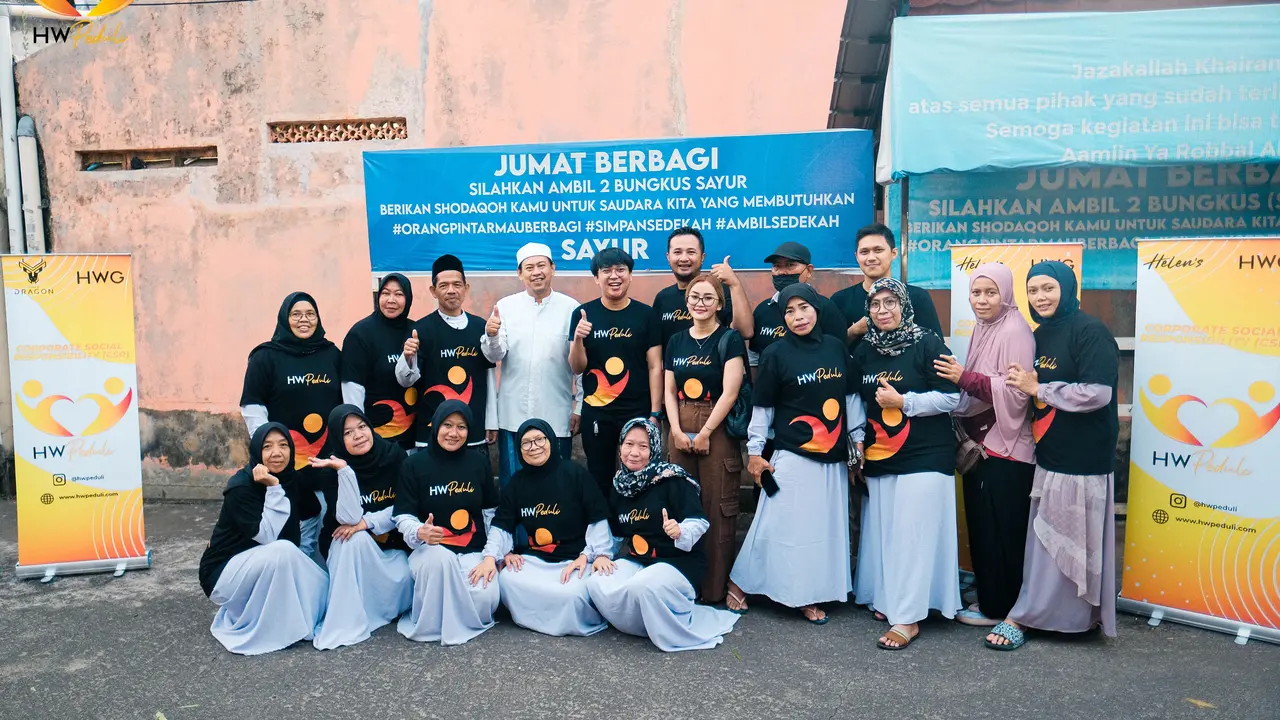 HW Peduli bersama dengan Yayasan The Amir Center Sebarkan Kebaikan Melalui Jumat Berbagi