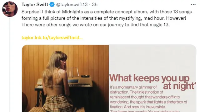 Tangkapan layar (twitter.com/taylorswift13)