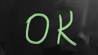 Ilustrasi kata 'OK'. (News.com.au)