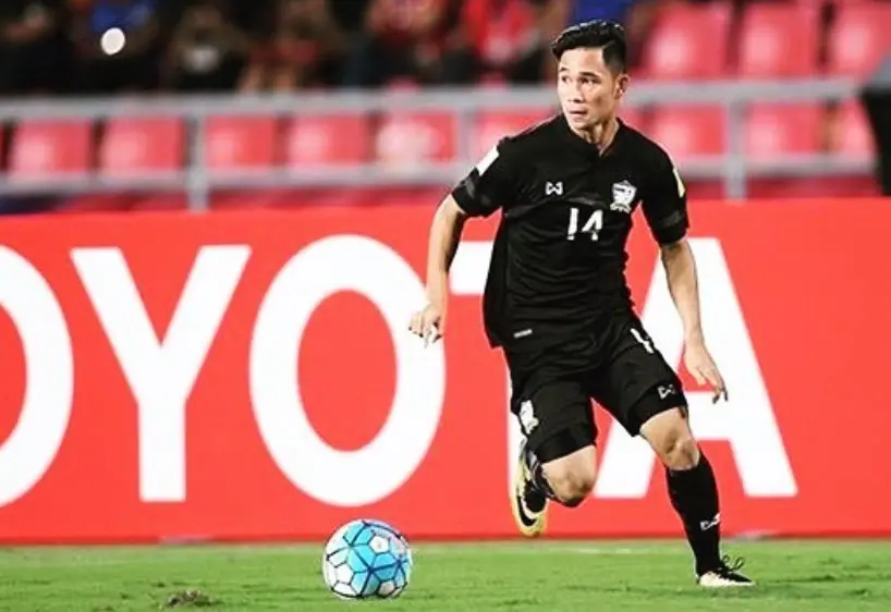 Supachok Sarachat menjadi salah satu pemain Thailand U-23 yang berpotensi membahayakan gawang Timnas Indonesia U-23. (Instagram/@supachokss_)