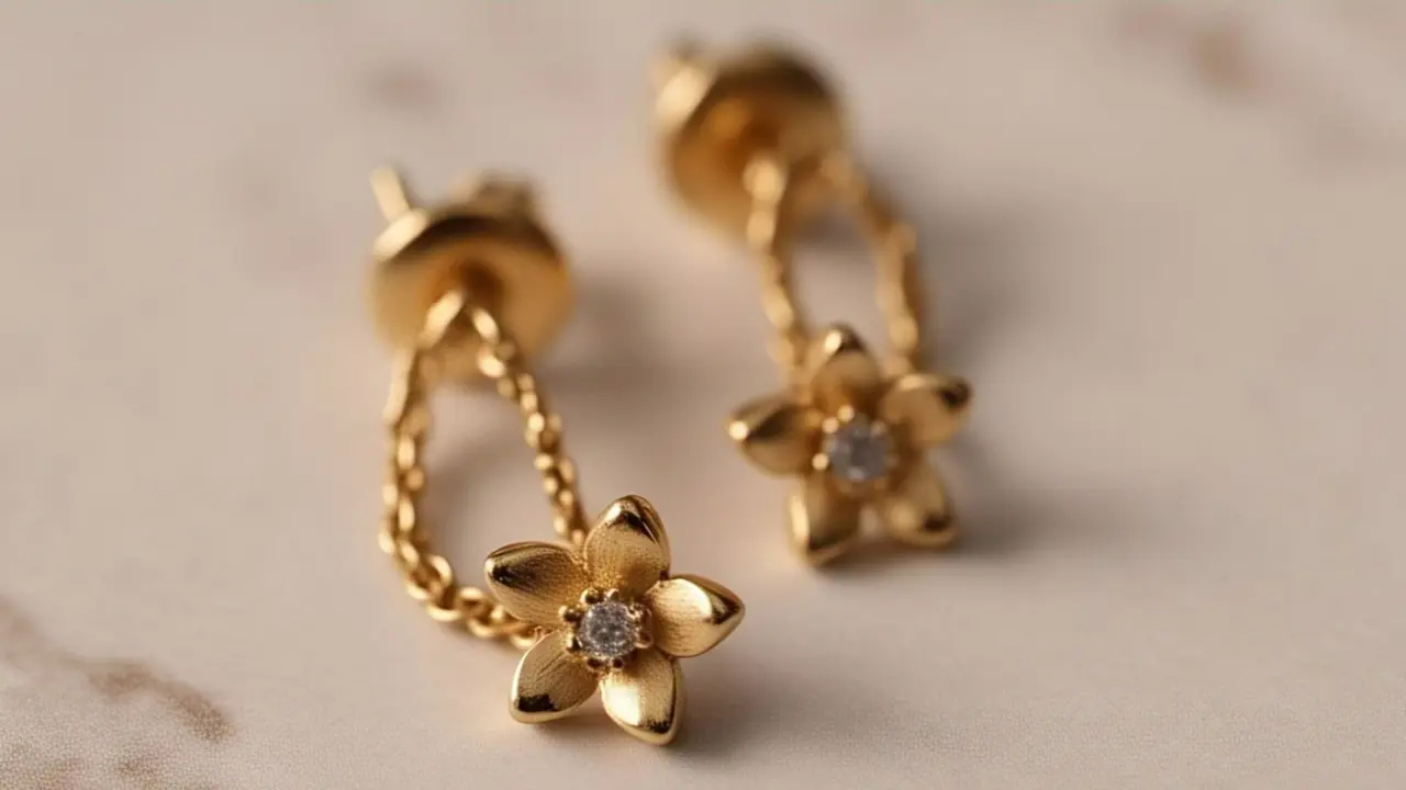 Pilihan Model Anting Emas Islami 18K