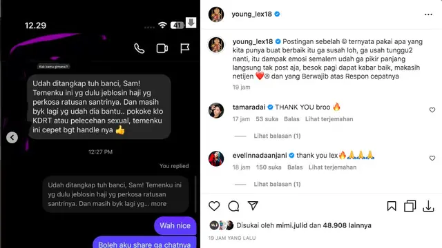 Young Lex Kawal Kasus Dugaan KDRT Indrajana Sofiandi yang Viral di Media Sosial