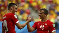 Menit 71, Shaqiri Catatkan Hattrick 