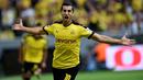8. Henrikh Mkhitaryan - Gelandang Armenia ini diboyong pada musim 2013/2014 dengan harga 20 juta poundsterling. Meski mencetak sedikit gol namun dirinya kerap menjadi kreator dari tiap serangan yang dilakukan oleh Dortmund. (AFP/Patrik Stollarz)
