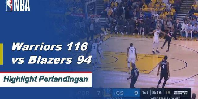 Cuplikan Hasil Pertandingan NBA : Warriors 116 vs Trail Blazers 94