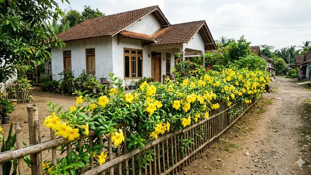 Pagar Hidup dari Tanaman Rambat