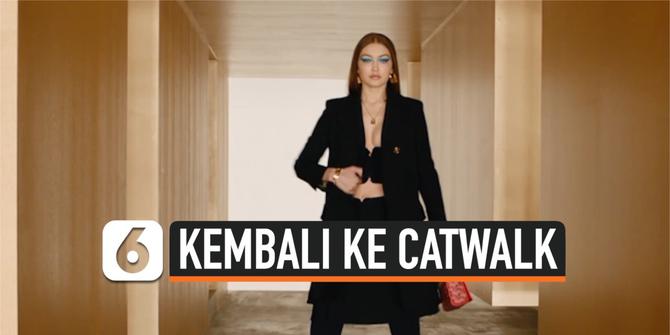 VIDEO: Gigi Hadid Kembali ke Catwalk Pertama Kalinya Sejak Melahirkan