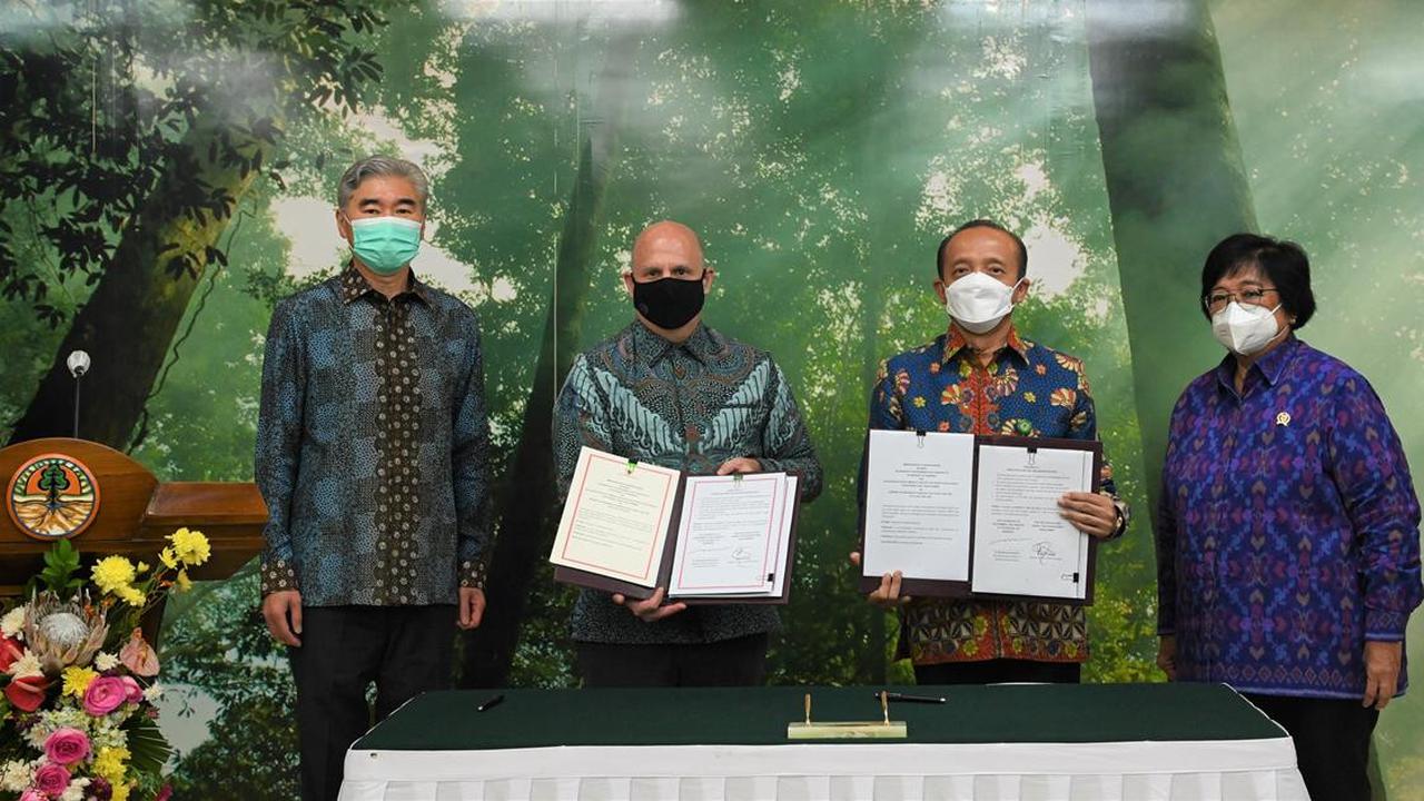 Indonesia dan AS sepakat untuk bekerja sama dalam pencapaian visi jangka panjang untuk pembangunan yang tangguh iklim dan rendah karbon.
