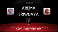 Arema Cronus vs Sriwijaya FC (Liputan6.com/Ari Wicaksono)