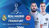 Link Live Streaming UEFA Super Cup 2022 : Real Madrid Vs Eintracht Frankfurt di Vidio, 11 Agustus 2022. (Sumber : dok. vidio.com)