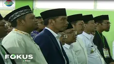Di hadapan para ulama serta santri, Presiden  berharap masyarakat Indonesia bisa menjaga kerukunan pada Pilkada 2018 dan Pilpres 2019.