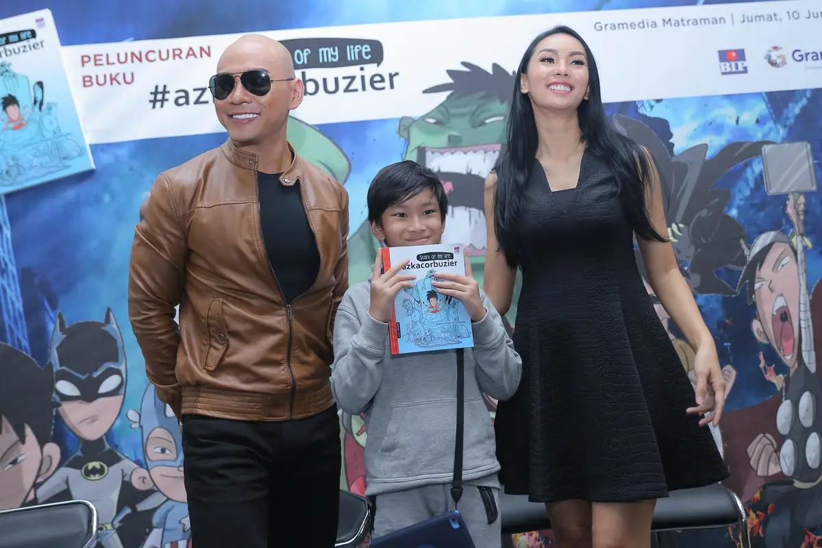 [Bintang] Deddy Corbuzier, Azka Corbuzier dan Kalina Oktarani