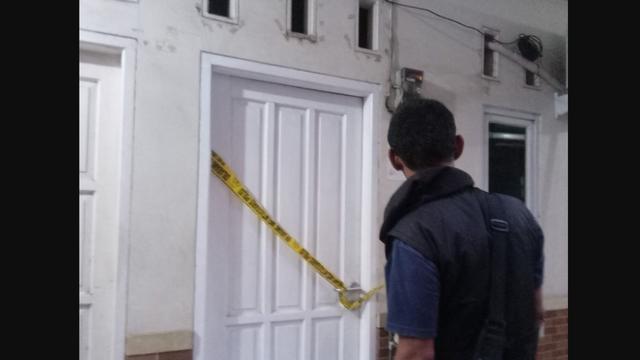 Kontrakan tempat kejadian suami bunuh istri di Cikarang, Bekasi, Jawa Barat.