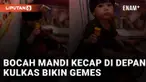 Aksi seorang anak lakukan kegiatan tidak terduga mengundang perhatian
