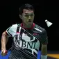 Kegagalan Jonatan meraih kemenangan di final Japan Open ini menjadi kali kedua setelah 2019. (AP Photo/Hiro Komae)