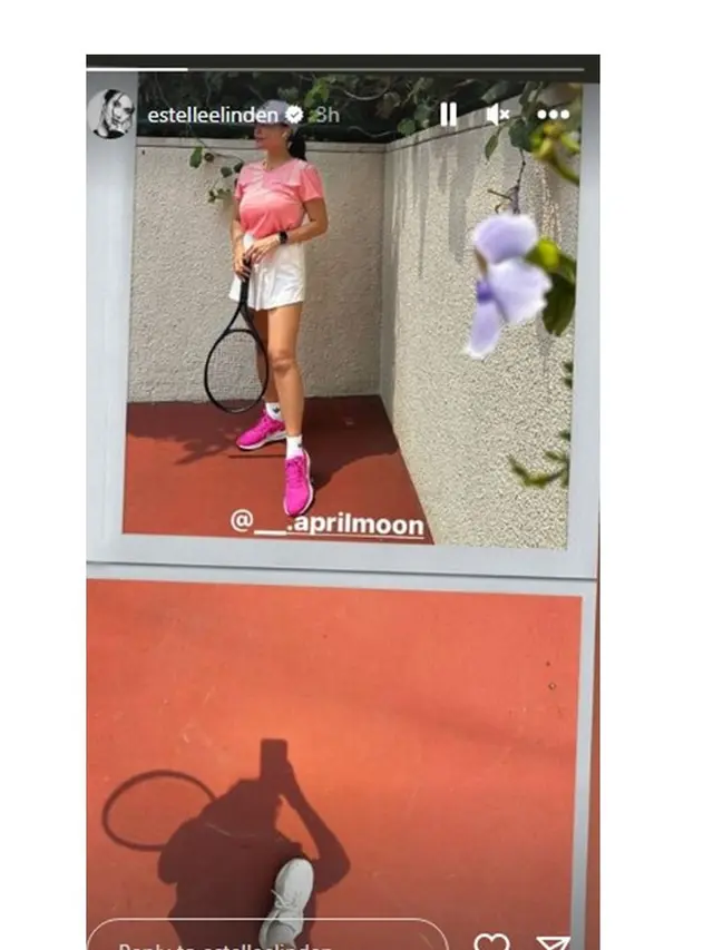 6 Potret Estelle Linden Kembali Main Tennis Pasca Melahirkan, Banjir Pujian
