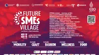 Acara SMEs Future Village, pameran produk UMKM lokal sebagai salah satu side event G20 yang diselenggarakan 10-19 November 2022.