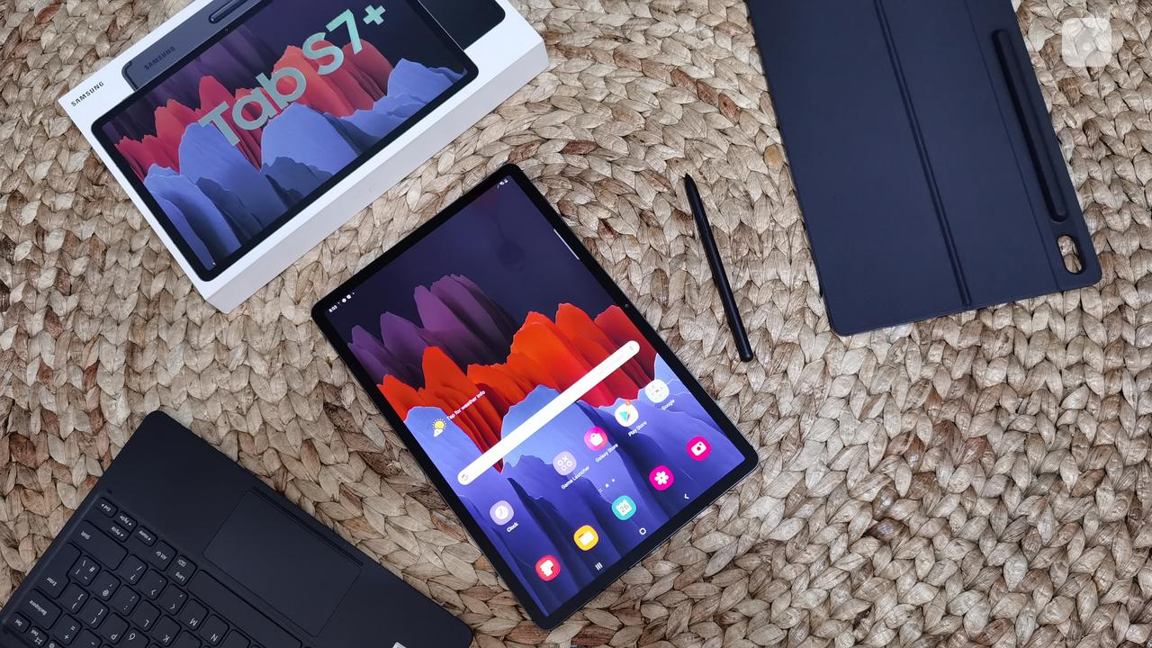 Samsung Galaxy Tab S7 Plus. Liputan6.com/Iskandar