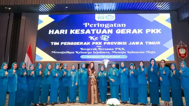 Potret Arumi Bachsin hadiri HKG PKK ke-52 TP PKK Provinsi Jatim (Sumber: Instagram/@arumibachsin_94)