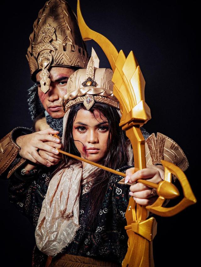 Gaya Pemotretan Hari LIDA dan Putri D'Academy 4 bertema Bajirao Mastani. (Sumber: Instagram/aldosinarta)