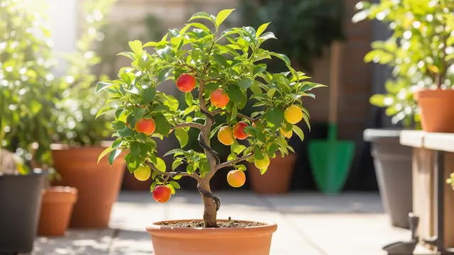 Cara Membuat Pohon Buah Mini Tetap Pendek Tapi Produktif/Gemini AI