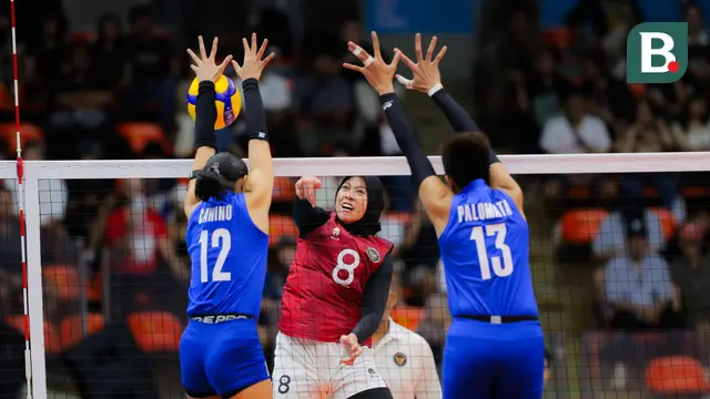 Foto: Susah Payah Jinakkan Filipina, Timnas Voli Putri Indonesia Raih Medali Perunggu SEA Games 2025