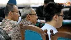 Mahfudz yang juga sebagai anggota DPR RI ini mengaku, setiap bulan harus menyetor gajinya kepada Partai Keadilan Sejahtera (PKS) yang saat itu Luthfi sebagai presiden partainya, sebesar 20 juta per bulan untuk kepentingan operasional. (Liputan6.com/Abdul 