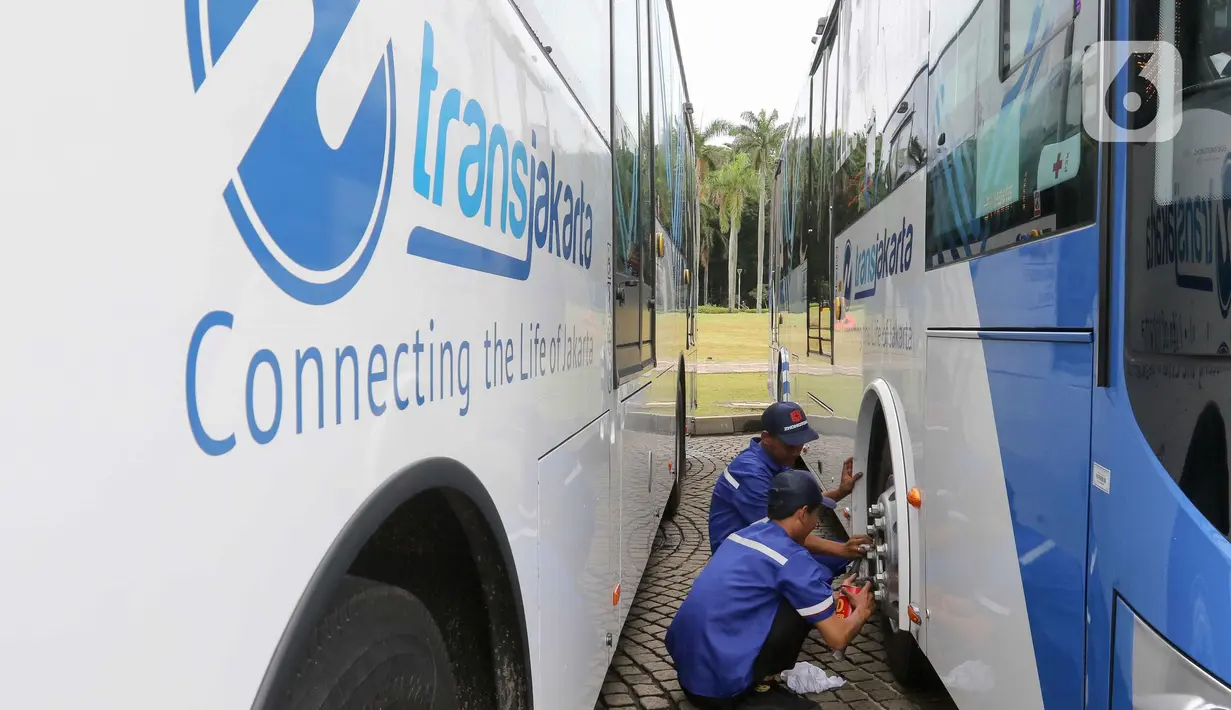 Pengadaan bus listrik ini merupakan tambahan dari 100 bus listrik yang sudah ada sejak sejak 2022 lalu. (Liputan6.com/Herman Zakharia)