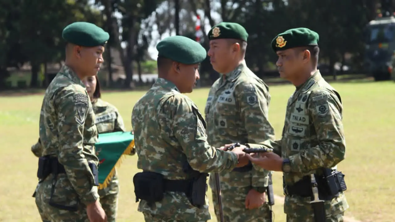 Serah terima jabatan Komandan Batalyon Infanteri 411/Pandawa/6/2 Kostrad