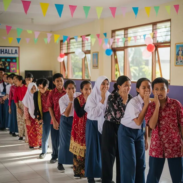 ide permainan halal bi halal di sekolah (Image by Gemini AI)