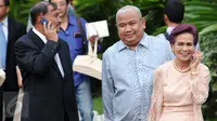 Mantan Deputi senior Gubernur Bank Indonesia, Miranda Goeltom saat menghadiri pernikahan putri kedua Ketua DPR Setya Novanto di Gereja Katedral, Jakarta Pusat, Jumat (27/11).  Acara ini kabarnya tertutup untuk media. (Liputan6.com/Helmi Afandi)