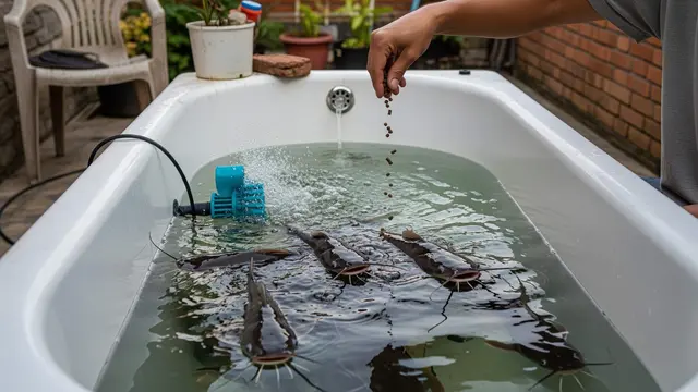 Cara Ternak Ikan di Bak Mandi Bekas