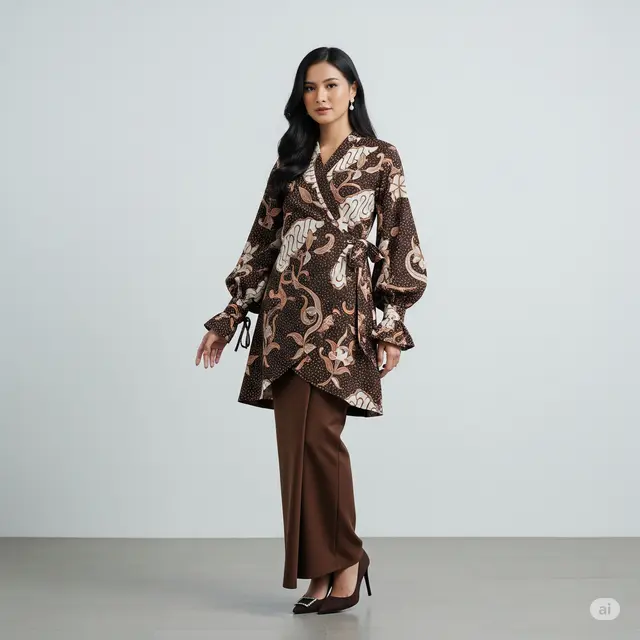 9 Model Blouse Batik Bishop Sleeve Terpopuler 2025: Paduan Tradisi dan Tren Terkini