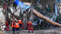 Pihak berwenang setempat mengatakan, banjir di Valencia merupakan bencana paling mematikan di Eropa selama beberapa dekade terakhir. (JOSE JORDAN/AFP)