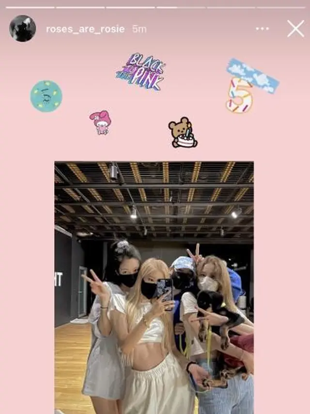 Unggahan Rose Blackpink. (via Allkpop)