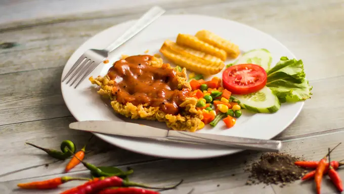 bistik ayam steak chicken