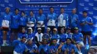 Sejumlah artis dan atlet lari nasional ikut memeriahkan Pocari Sweat Run 2024 yang diselenggarakan di Bandung pada 20-21 Juli 2024. (Erwin Snaz/Bola.com)