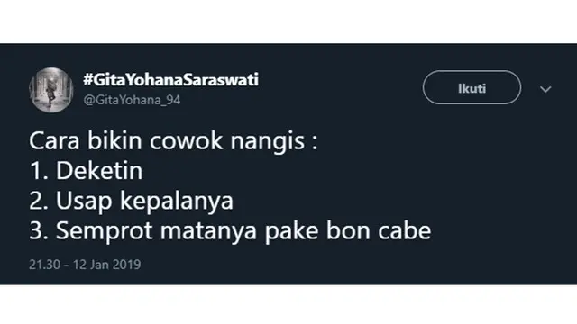 cara cowok nangis