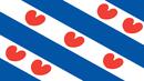 Frysland adalah sebuah provinsi di Belanda. Bendera Frisian adalah bendera resmi provinsi ini. Bendera yang memiliki corak garis  berwarna biru dan putih yang mengapit 7 hati. (Wikipedia.com)