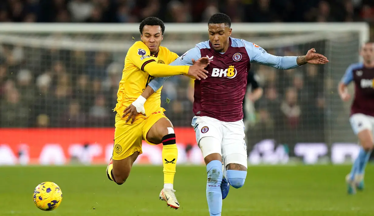 Alih-alih cetak gol, Aston Villa malah tertinggal lebih dulu usai Cameron Archer mencetak gol di menit ke-87. (Mike Egerton/PA via AP)