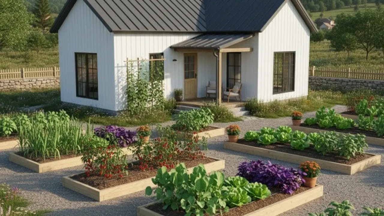 Ilustrasi Kebun Sayur Depan Rumah (Sumber: Gemini AI)