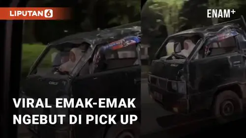VIDEO: Viral Emak-Emak Mengemudikan Mobil Pick Up dengan Kencang di Sulawesi Selatan