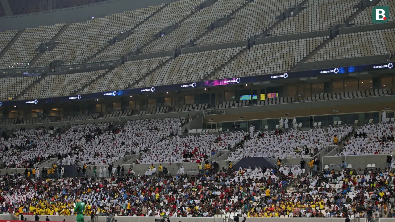 Ilustrasi Sepinya Stadion pada Ajang Qatar Stars League