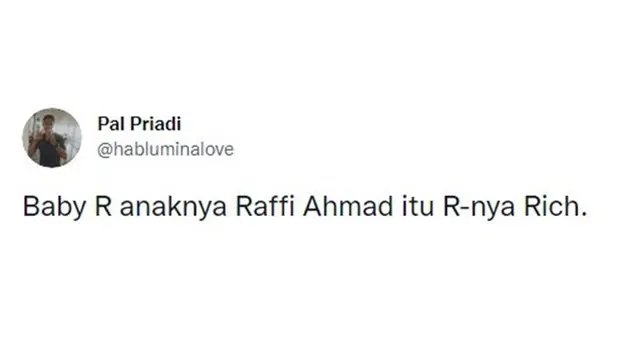 7 Tebakan Netizen Soal Nama Baby R, Anak Kedua Raffi Ahmad dan Nagita Slavina